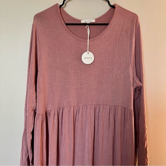 BELLATRIX Long Sleeve Maxi Dress Size 1X - Picture 5 of 7